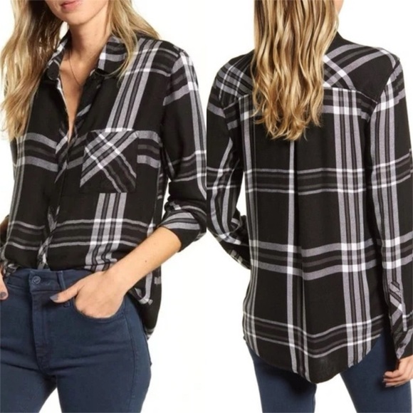 Rails Hunter Plaid Button Down Shirt Top S - Picture 1 of 10